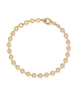 Astley Clarke Gold White Sapphire Deco Tennis Bracelet at Nordstrom