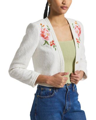 Derek Lam Bayle Embroidered Tweed Jacket