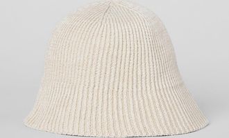 Alo | Denim Knit Cloche in Ivory/Oatmilk