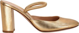 Gianvito Rossi Pre-owned Womens Tivoli 85 Mules in Gold Leather - Size 39.5 EU/IT