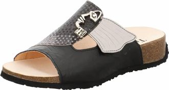 Think Womens Mizzi Face Sandals In Black/combi