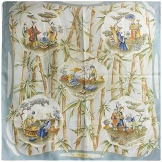 Ferragamo Pre-owned Scarves, female, Multicolor, Size: ONE SIZE Pre-owned Silk Scarf