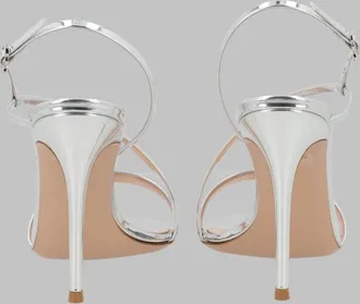 Gianvito Rossi Metallic Leather Pumps - Silver