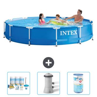 Intex Piscina Con Estructura Redonda - 366x76 Cm - 6-piezas S31541