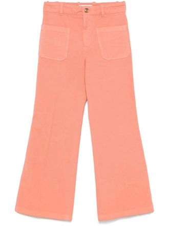 Chloé cropped bootcut trousers - Orange