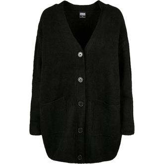 Urban Classics Dames/Dames pluizig grof gebreid vest (Zwart)