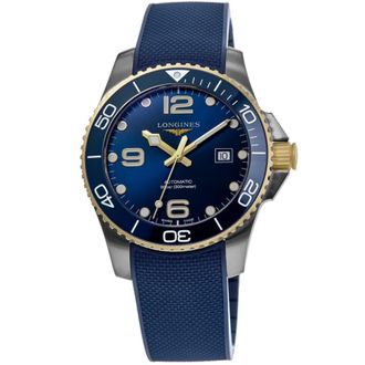 Longines HydroConquest Automatic Blue Dial Rubber Strap Mens Watch L3.782.3.96.9