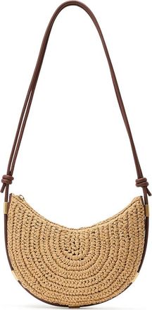 Reiss Harriet Woven Shoulder Bag in Natural at Nordstrom