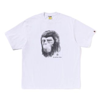 A Bathing Ape Pixel Comic Ape Head Relaxed Fit Tee White 1K80-110-304-WHITE