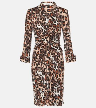 Diane Von Fürstenberg Sheska leopard-print midi dress