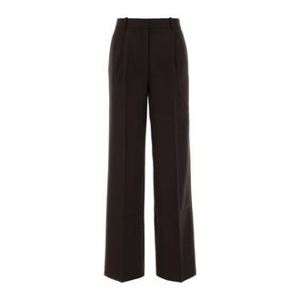 Anine Bing Wide Trousers, female, Brown, Size: S Palazzo Pant