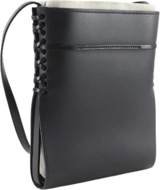 Loewe Pre-owned Ikebana Small Calf Shoulder Bag - Dames - Vintage Tas - Zwart - ONE Size - Leer - Vintage