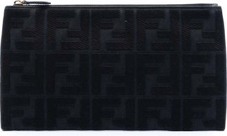 Fendi Pre-owned Fendi Zucca Canvas Clutch Ladies 8N0149 A9P6 208-8242