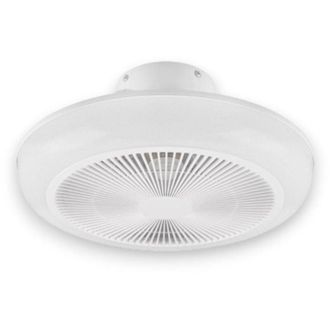 Trio Leuchten Plafoniera lampadario &Oslash;46 cm con luce led effetto stelle e ventilatore integrato Mjolby Trio Light