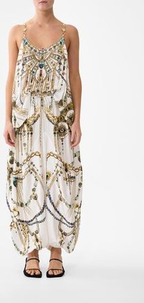 Camilla T-Back Shoestring Top in Chain Gang at Nordstrom, Size Xx-Small Au