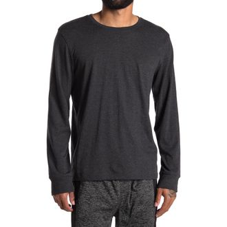 Unsimply Stitched Long Sleeve Crewneck T-Shirt in Dark Heather Grey at Nordstrom Rack, Size Xx-Large