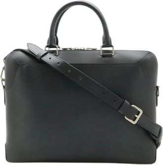 Louis Vuitton Pre-owned Vintage Leren Schoudertas - unisex - Vintage Handtas - Zwart - ONE Size - Leer - Vintage