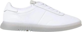 Emporio Armani Low Top Leather Sneakers - Heren - Sneakers - Wit - 41 EU - Leer - Schoenen