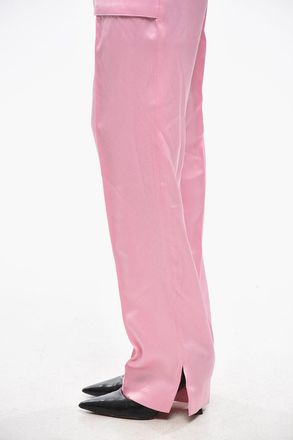 SA SU PHI Pantaloni ADRIANA In Satin Con Maxi Tasche Sa Su Phi