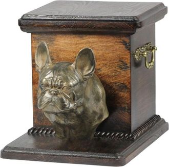 OEM Bulldog Franc&eacute;s I - Urna Para Cenizas De Perro Con Estatuilla, Elegante Urna Para Perro, Urna &Uacute;nica Con Busto De Perro De Art-dog