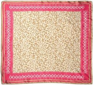 Nicole Miller Leopard Satin Square Scarf at Nordstrom Rack
