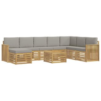 vidaXL Juegos De Sof&aacute;s Madera De Acacia S&oacute;lida Vidaxl