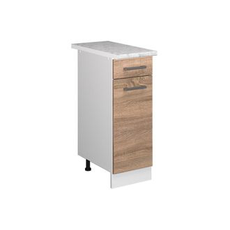 Vicco Mueble Bajo Universal R-line, Sonoma, 30 Cm Con Caj&oacute;n, Con Encimera