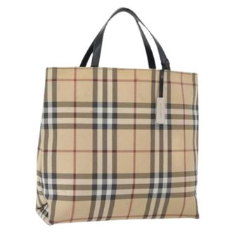 Burberry Pre-owned Handbags, female, Beige, Size: ONE SIZE Pre-owned Hand Bag