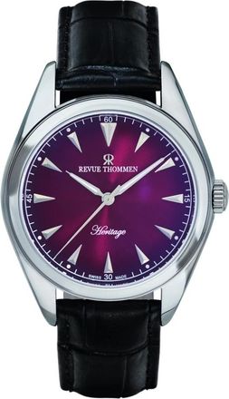 Revue Thommen Automatisch Horloge met Armband Heritage - Heren - Horloges - Grijs - ONE Size - Leer - Accessoires