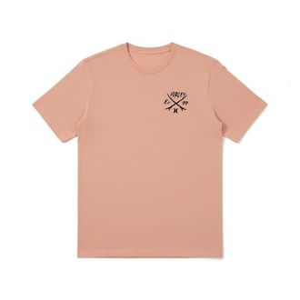 Hurley Tee S/S Printing Press Evy T-Shirt f&uuml;r Herren | beige/rosa