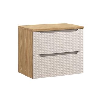 Petits Meubles Mueble bajo lavabo 70cm encimera paneles de melamina y mdf beige