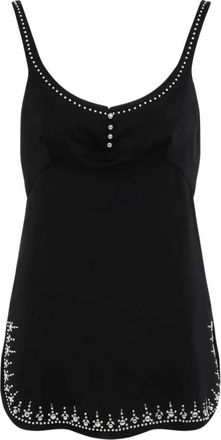 Paco Rabanne Elegante Zwarte Jurk - Dames - Korte kleedjes - Zwart - S - Polyester - Kleedjes
