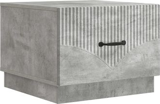 vidaXL Mesa De Caf&eacute; Gris Hormig&oacute;n 49 X 50 X 37 Cm Madera De Ingenier&iacute;a Vidaxl