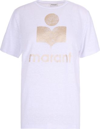 Isabel Marant Zewel White/Gold T- Shirt