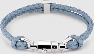 Gucci Braided Bracelet With Piston Detail Leather