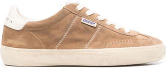Golden Goose Koffiebruin Su&egrave;de Logo Sneakers - Dames - Sneakers - Bruin - 36 EU - Su&egrave;de - Schoenen