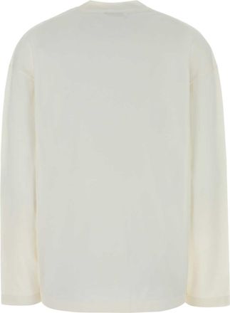 Jil Sander Womens Crew-Neck Cotton T-Shirt White