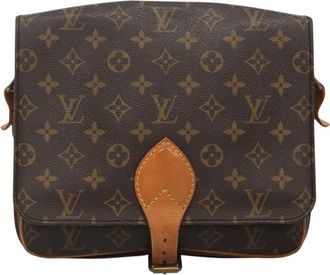 Louis Vuitton Cartouchière Brown Canvas Shoulder Bag (Pre-Owned)
