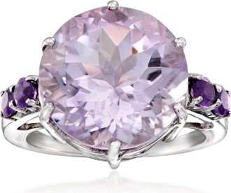 Ross-Simons Tonal Amethyst Ring in Sterling Silver