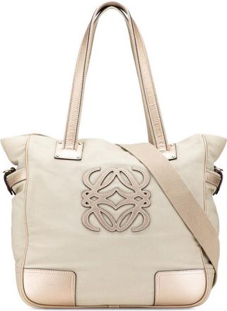 Loewe Pre-owned Loewe Canvas Anagram Satchel Ladies 350706