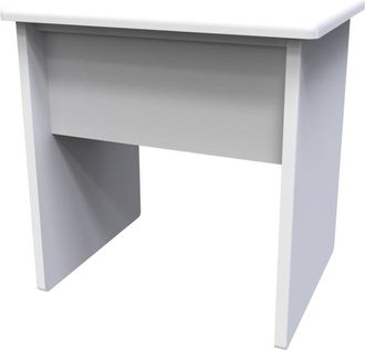 Welcome Furniture Dakar Ready Assembled Dressing Table Stool - Signature White - Welcome Furniture | TJ Hughes