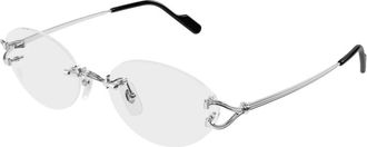 Cartier Ct0665Oj Bril - Dames - Accessoires - Grijs - Maat: 53 MM