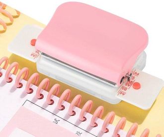 OEM Perforadora - Agujeros - Manual - Agujeros - 26 - 30 - 20 - A4 - B5 - A5 - Papeles Sueltos - Perforadora - Rosa