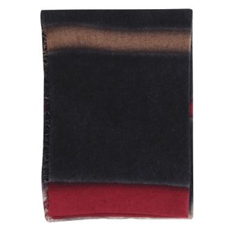 Faliero Sarti Eros Pattern Cashmere And Silk Scarf With Fringed Edges