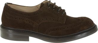 Trickers Bruin Su&egrave;de Veterschoen met Dainite-zool - Heren - Veterschoenen - Bruin - 43 1/2 EU - Su&egrave;de - Schoenen