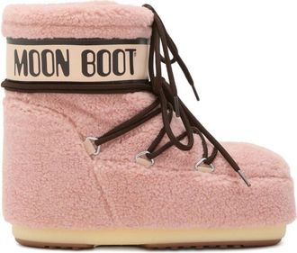 Moon Boot Roze Enkellaarzen voor vrouwen - Dames - Winterlaarzen - Roze - 39 EU - Polyester - Schoenen
