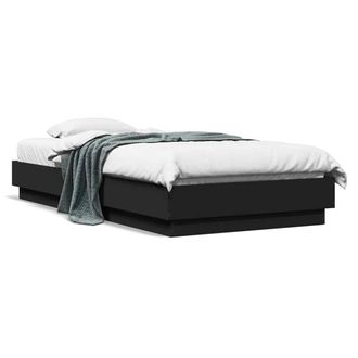 Berkfield Home Bed Frame without Mattress Black 90x190 cm Single Engineered Wood