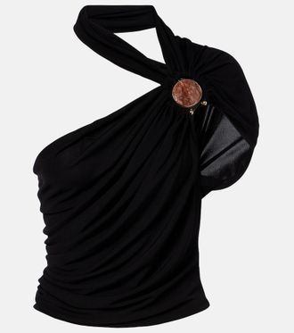 CHRISTOPHER ESBER Embellished draped jersey top