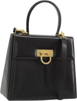 Ferragamo Pre-owned Handbags, female, Black, Size: ONE SIZE Pre-owned Hand Bag