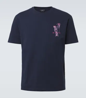 Etro Printed cotton jersey T-shirt